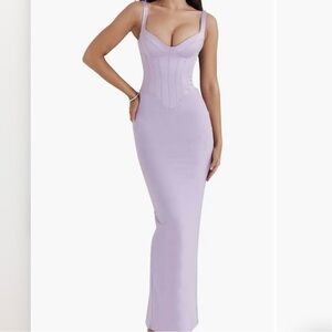 House of CB corset Dress with Sweetheart Neckline and Spaghetti Straps